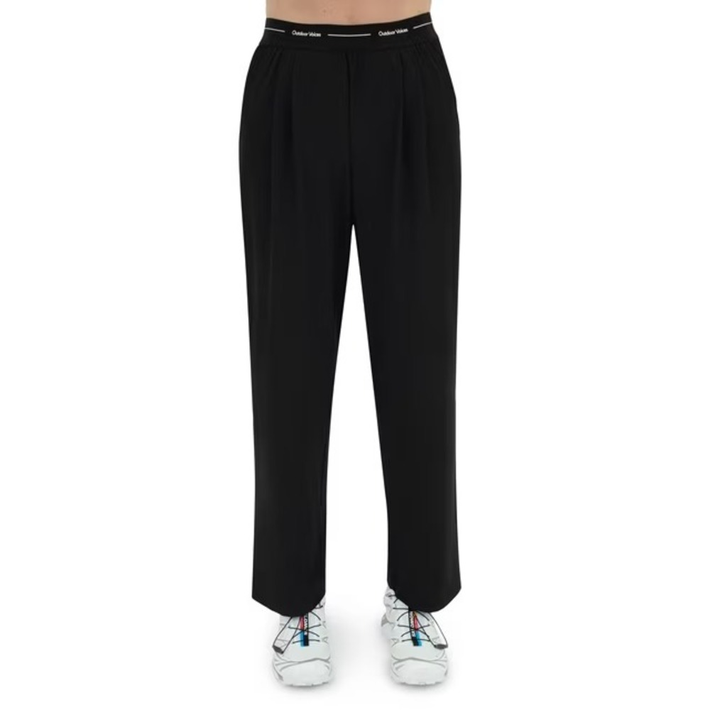 Outdoor Voices Logo Boxer Waist Pant Black Small OVW63523